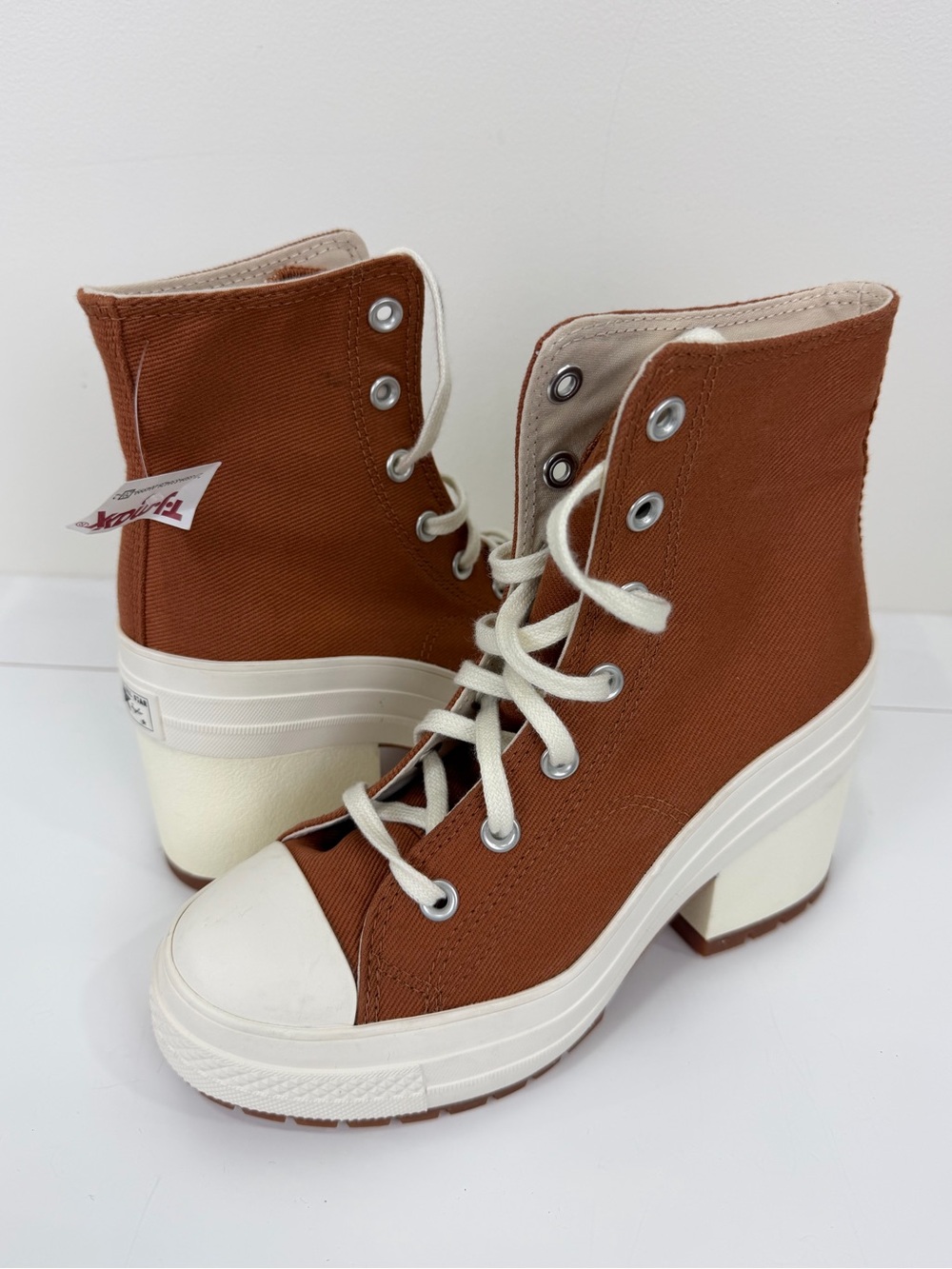Converse Chuck 70 De Luxe Heel Tawny Owl Lugged Platform High Tops 6.5